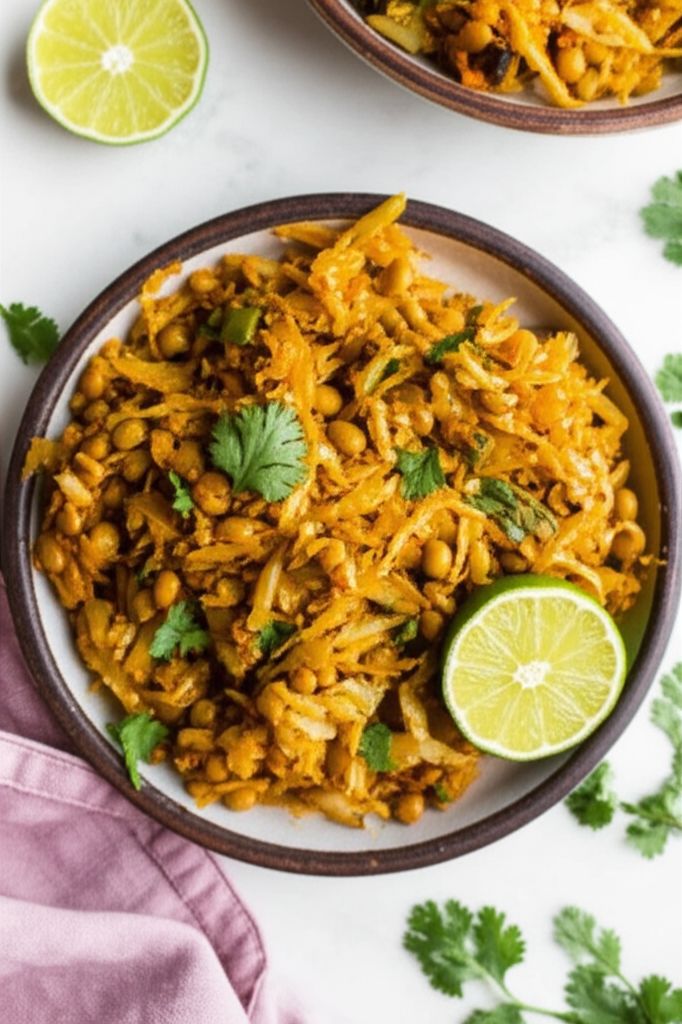 Spiced Indian Cabbage with Beans