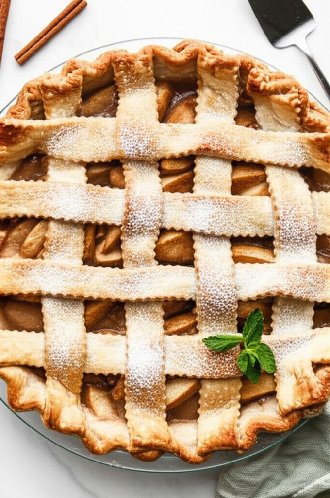 Spiced Pear & Apple Pie