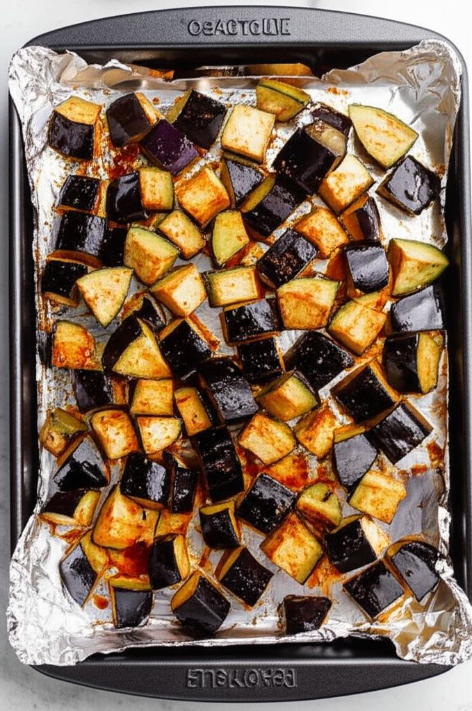 Spicy Roasted Eggplant