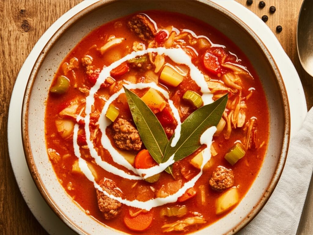 Spicy Veggie Cabbage Soup