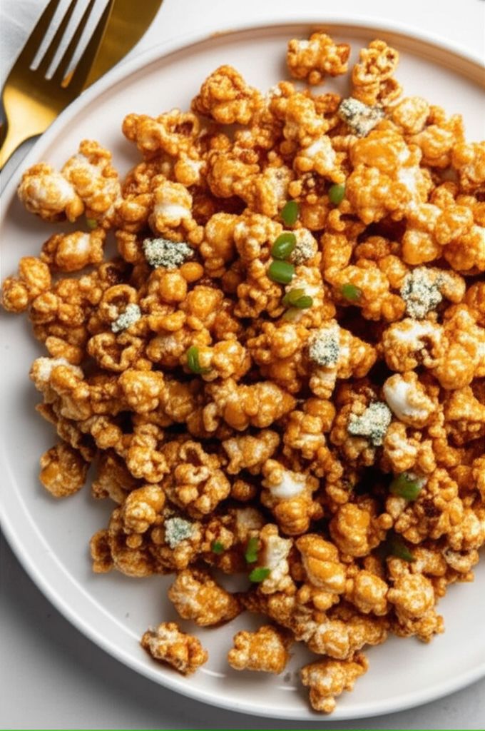 Spicy-Sweet Buffalo Popcorn