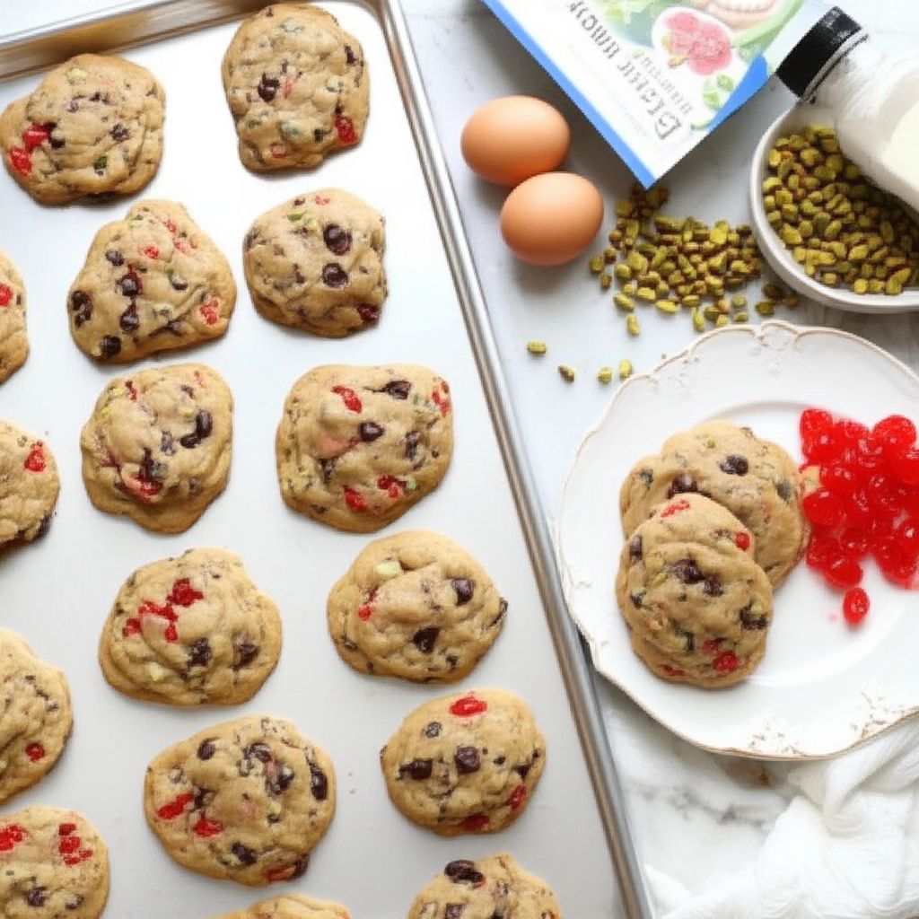 Spumoni Chocolate Chip Cookies