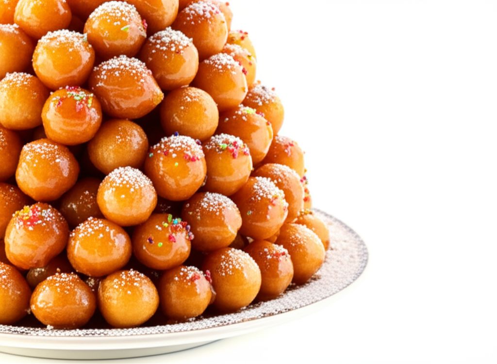 Struffoli o Cicerchiata (Italian Honey Dough Balls)