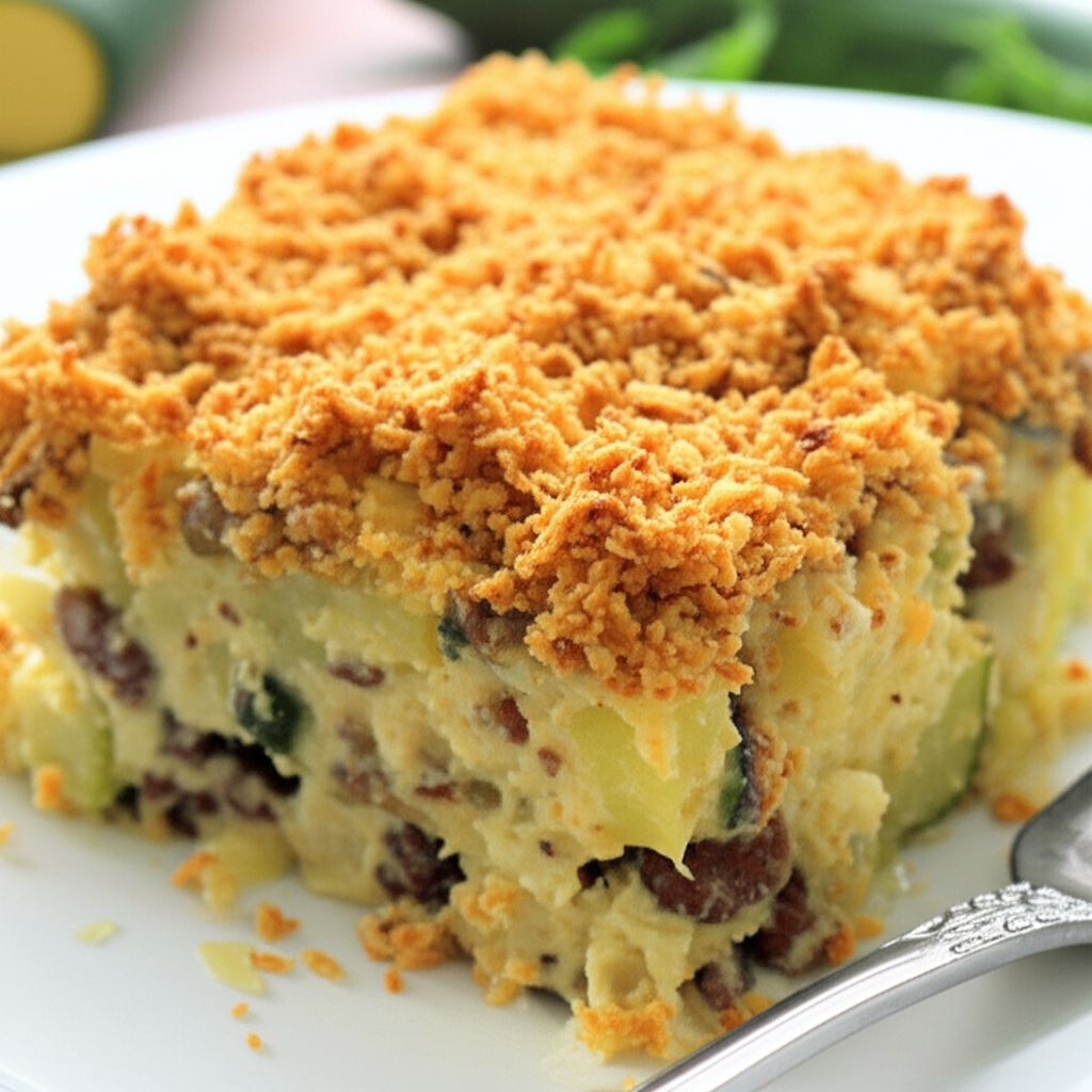 Summer Squash Casserole with Nuts