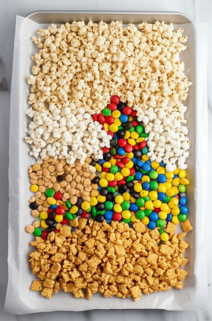 Sweet and Crunchy Popcorn Snack Mix