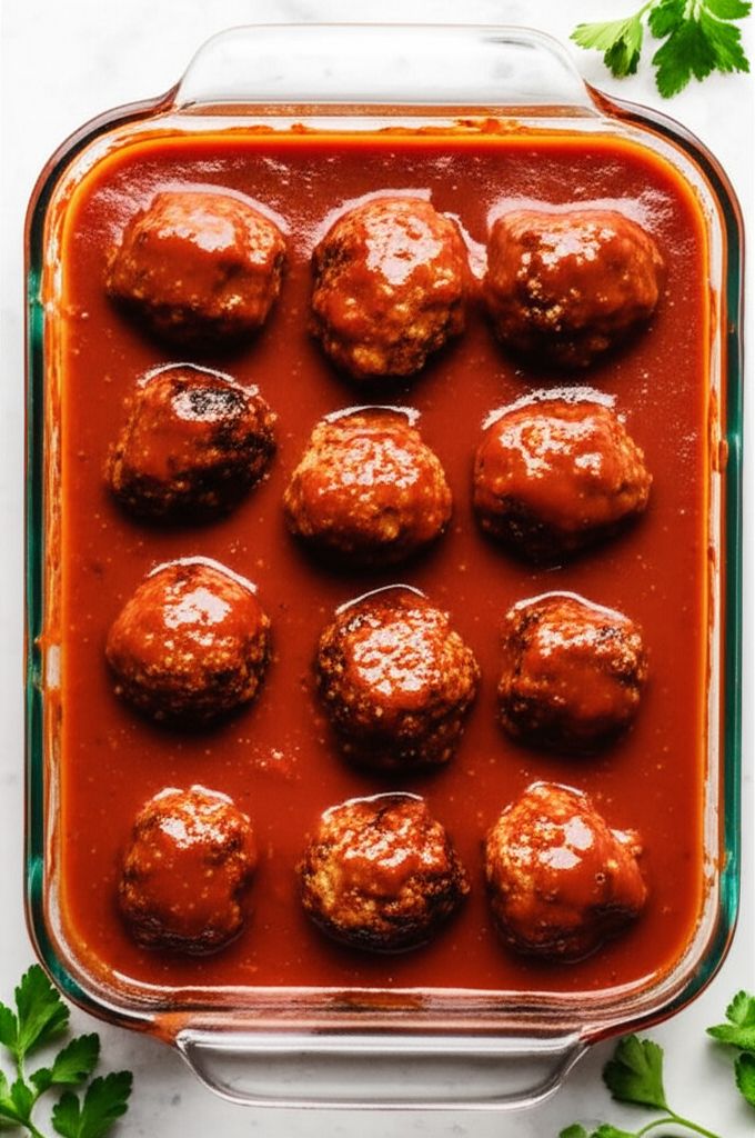 Sweet and Sour Meatballs in Sauce