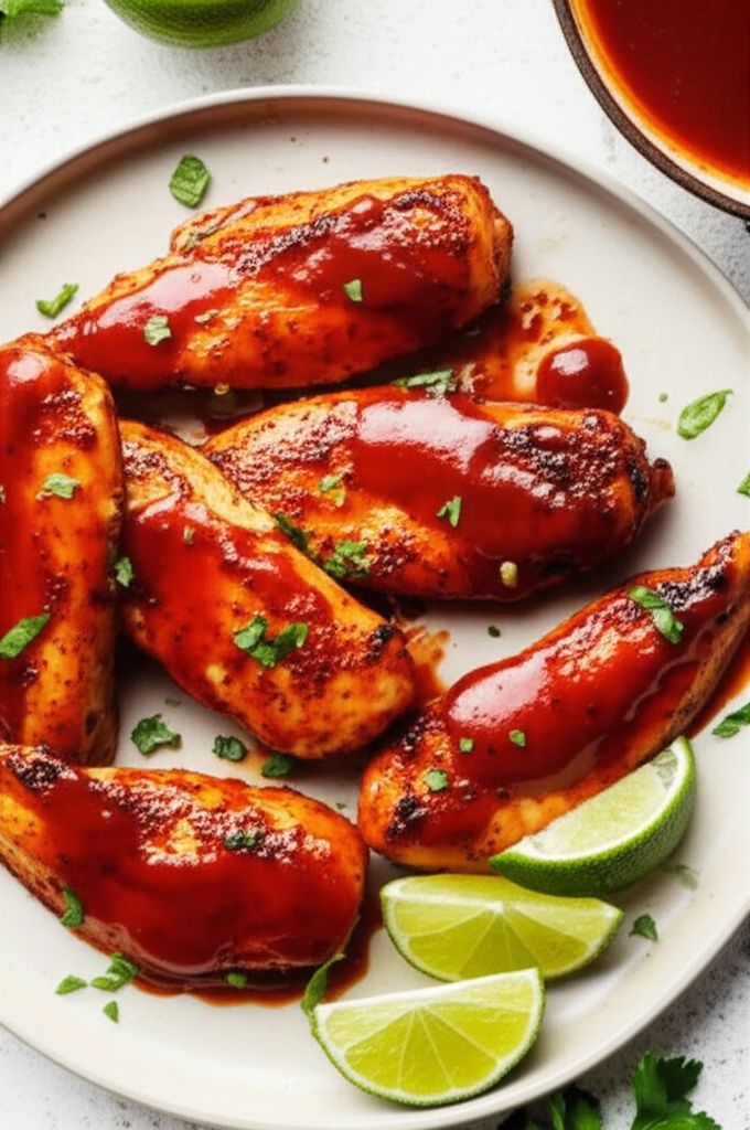 Tangy Oven-Baked Chicken Tenders without Breading