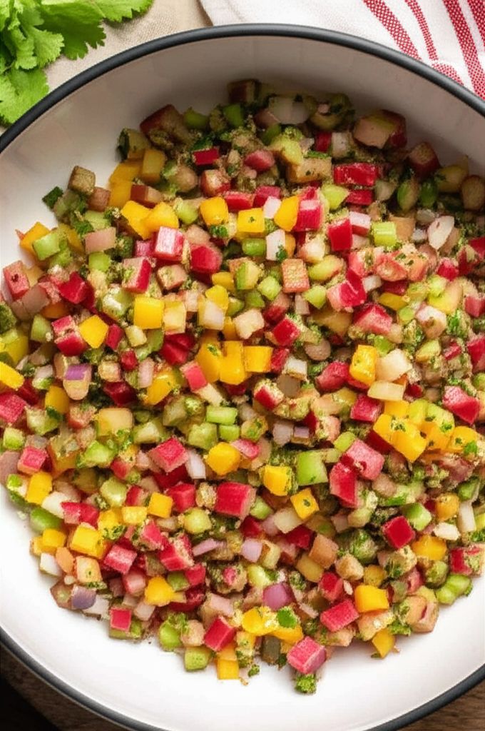 Tangy Rhubarb Salsa
