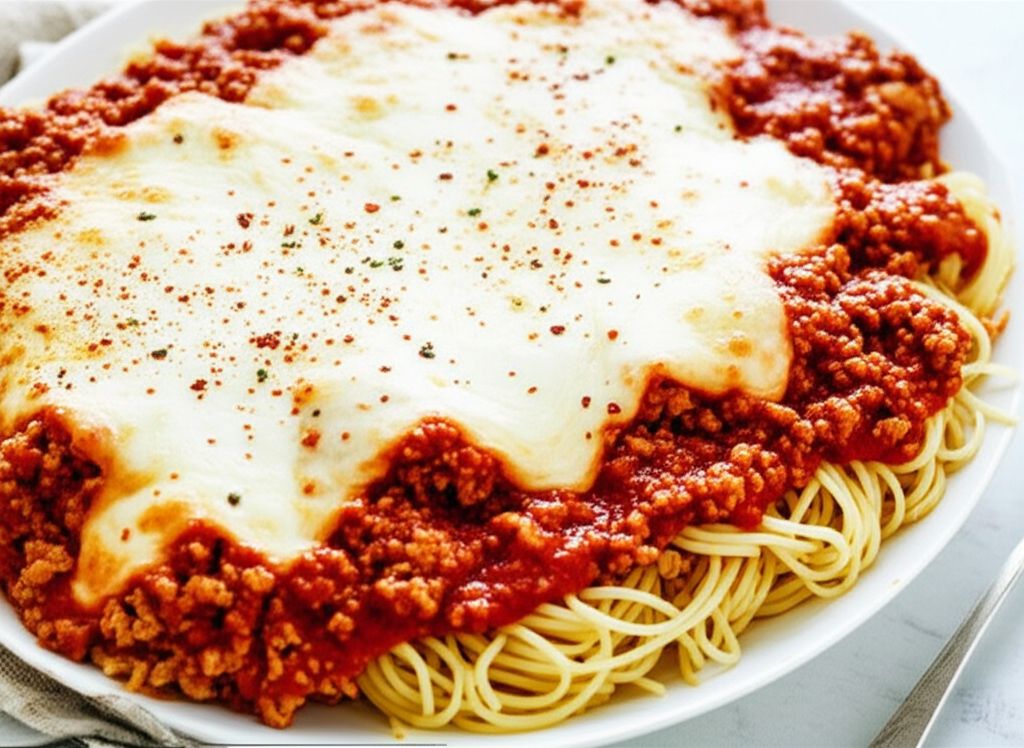 TikTok Baked Spaghetti