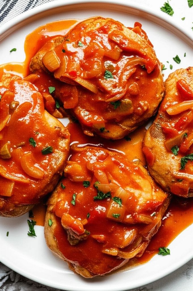 Tomato-Smothered Pork Chops