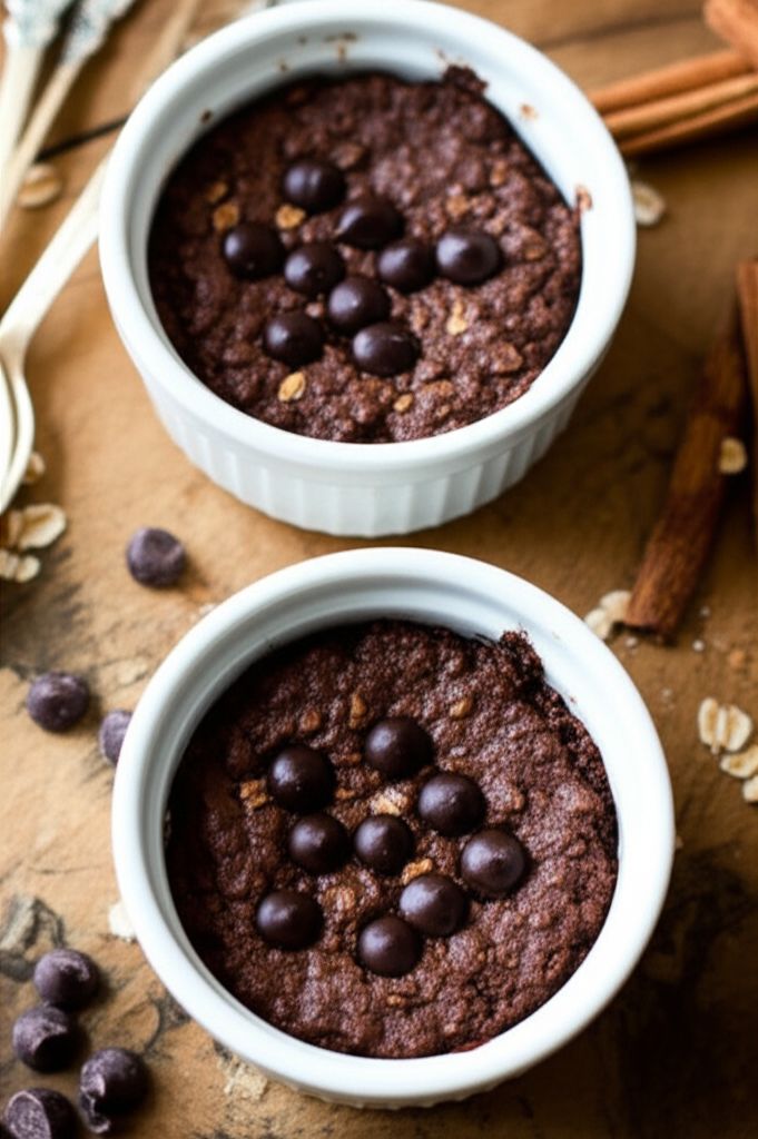 Vegan Chocolate Blended Baked Oats