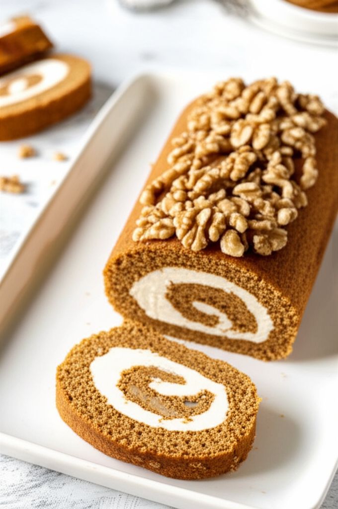 Walnut Pumpkin Roll