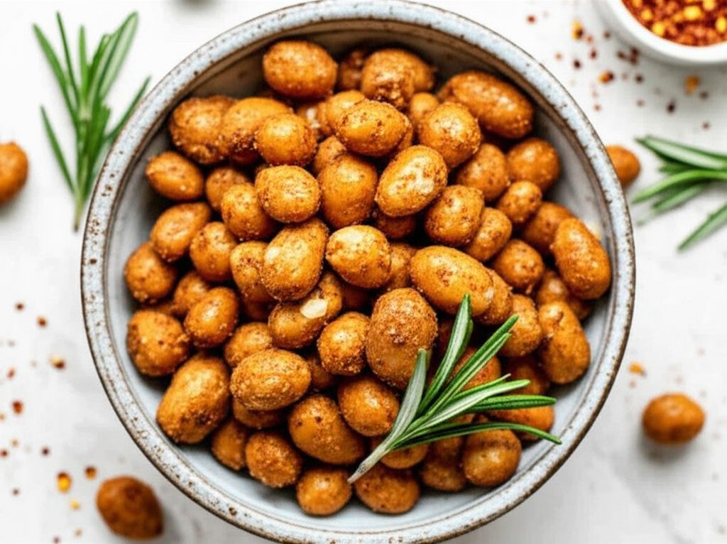 Air Fryer Spicy Roasted Peanuts