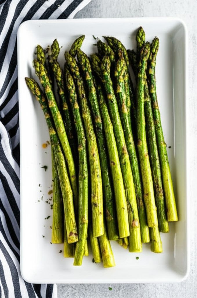 Baked Asparagus with Balsamic Butter Sauce