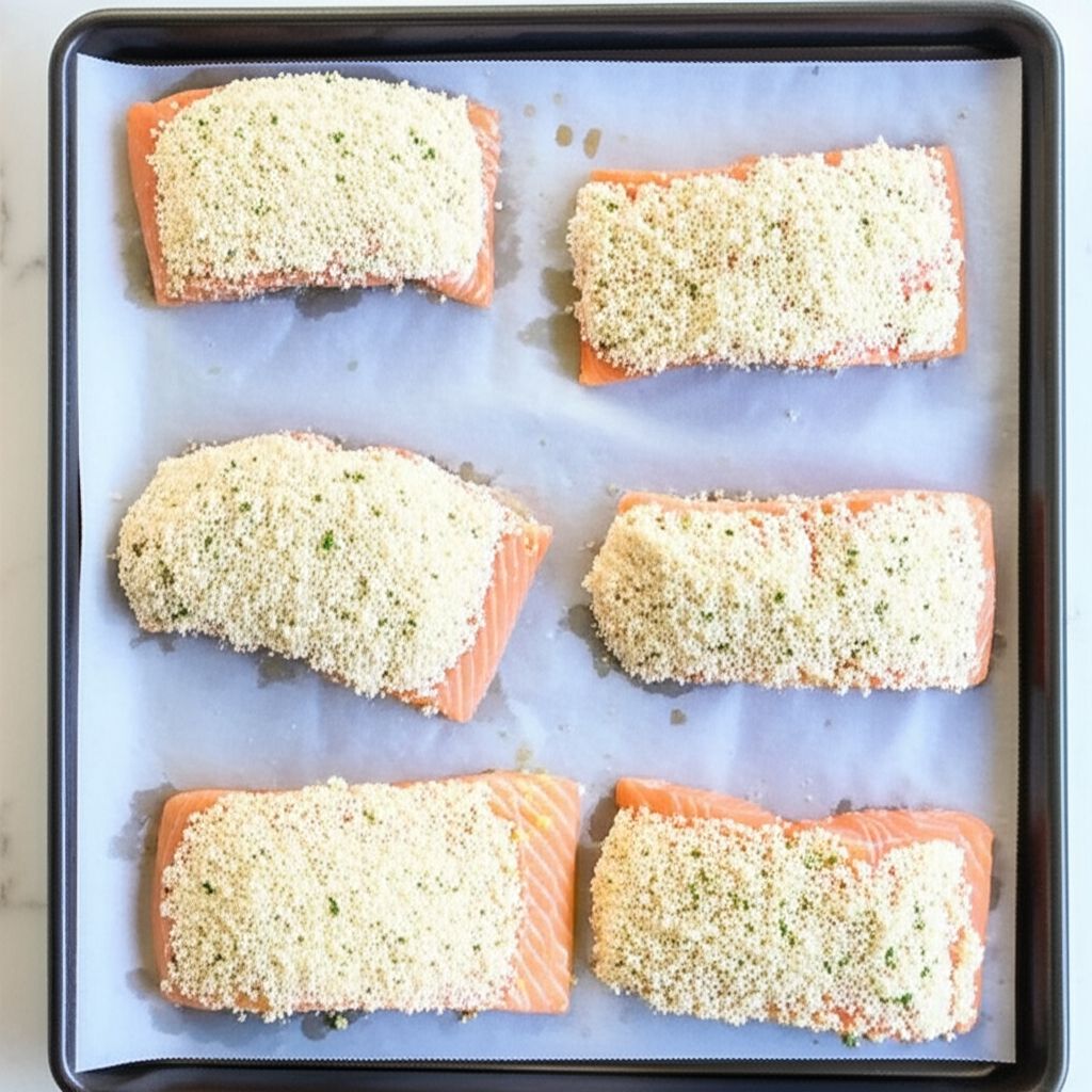 Baked Salmon with Coconut Crust