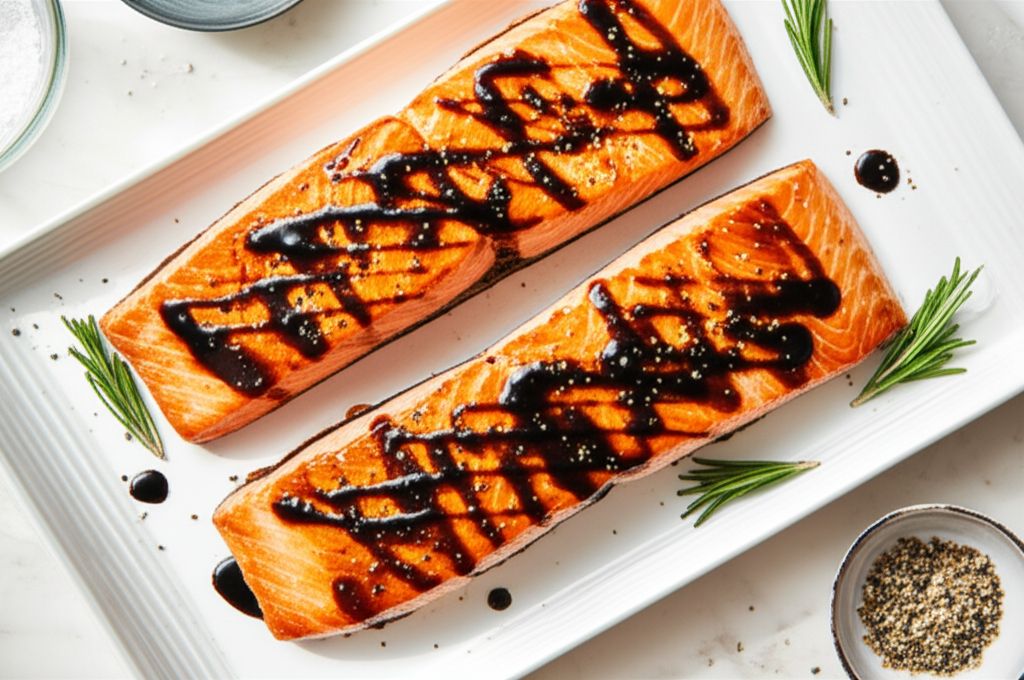 Balsamic-Glazed Salmon Fillets
