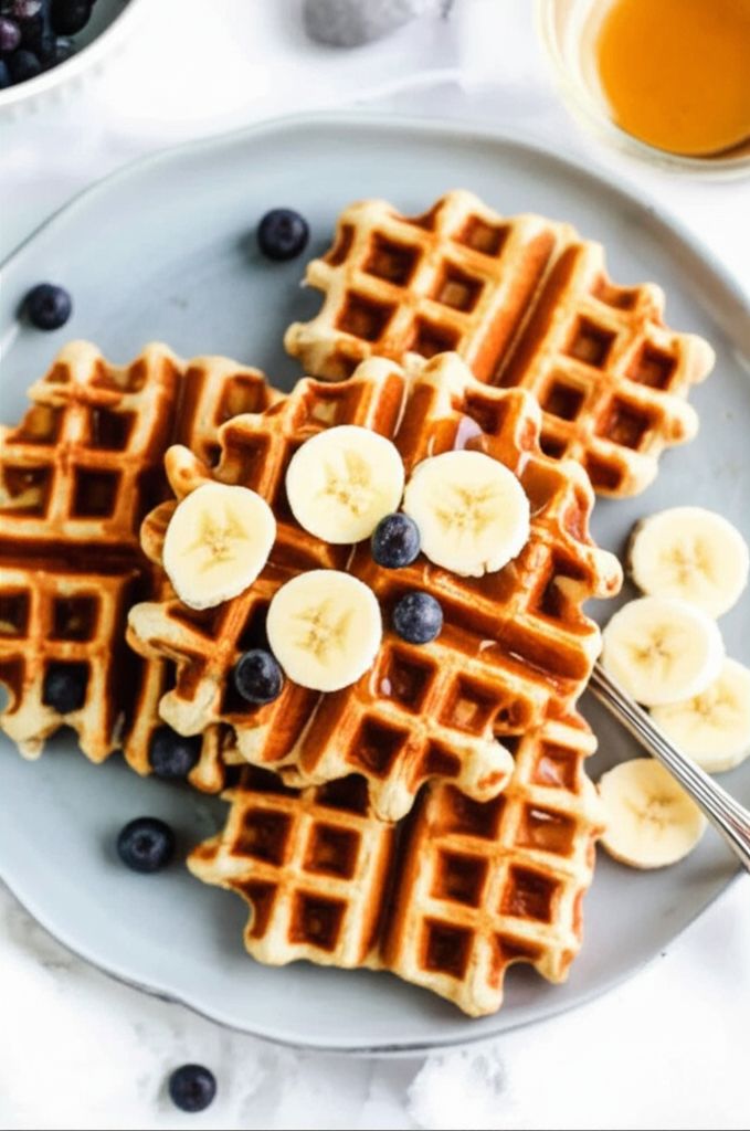 Banana Egg Waffles