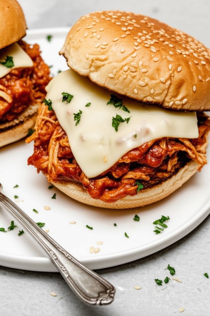 BBQ Pulled Chicken Sandwiches