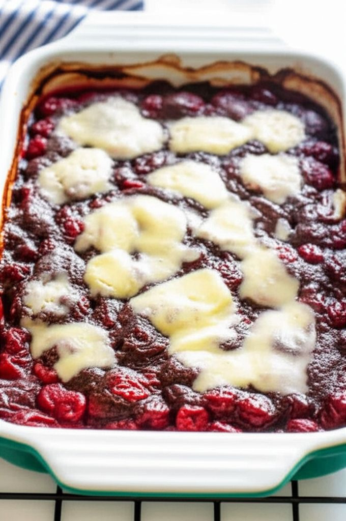 Black Forest Brownie Dump Cake