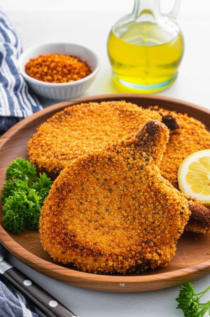 Breaded Air Fryer Pork Chops
