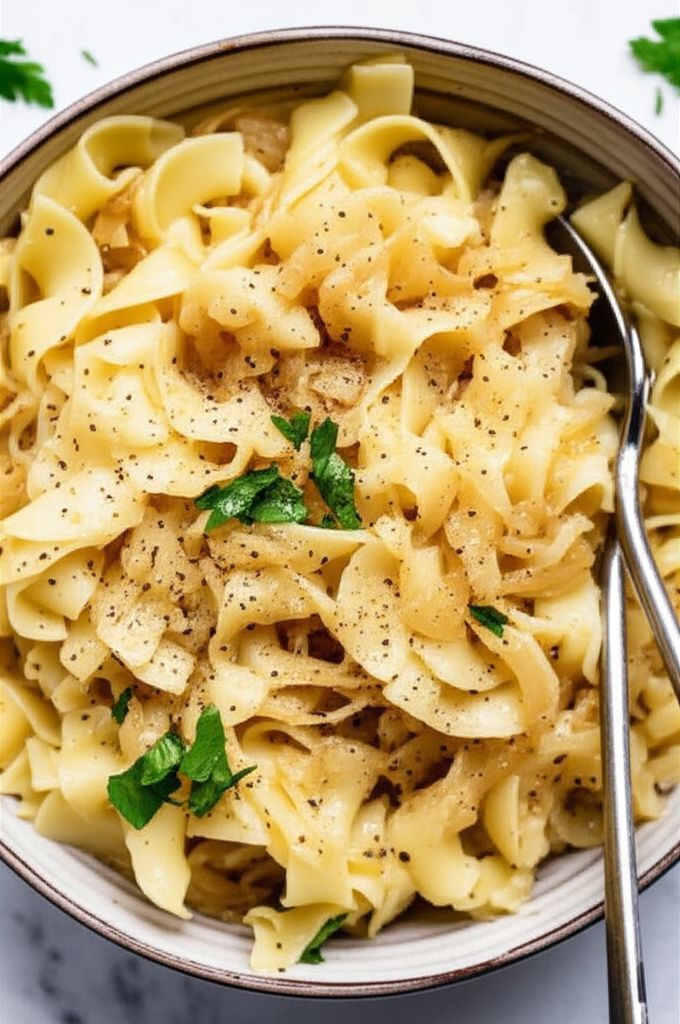 Cabbage Balushka or Cabbage and Noodles