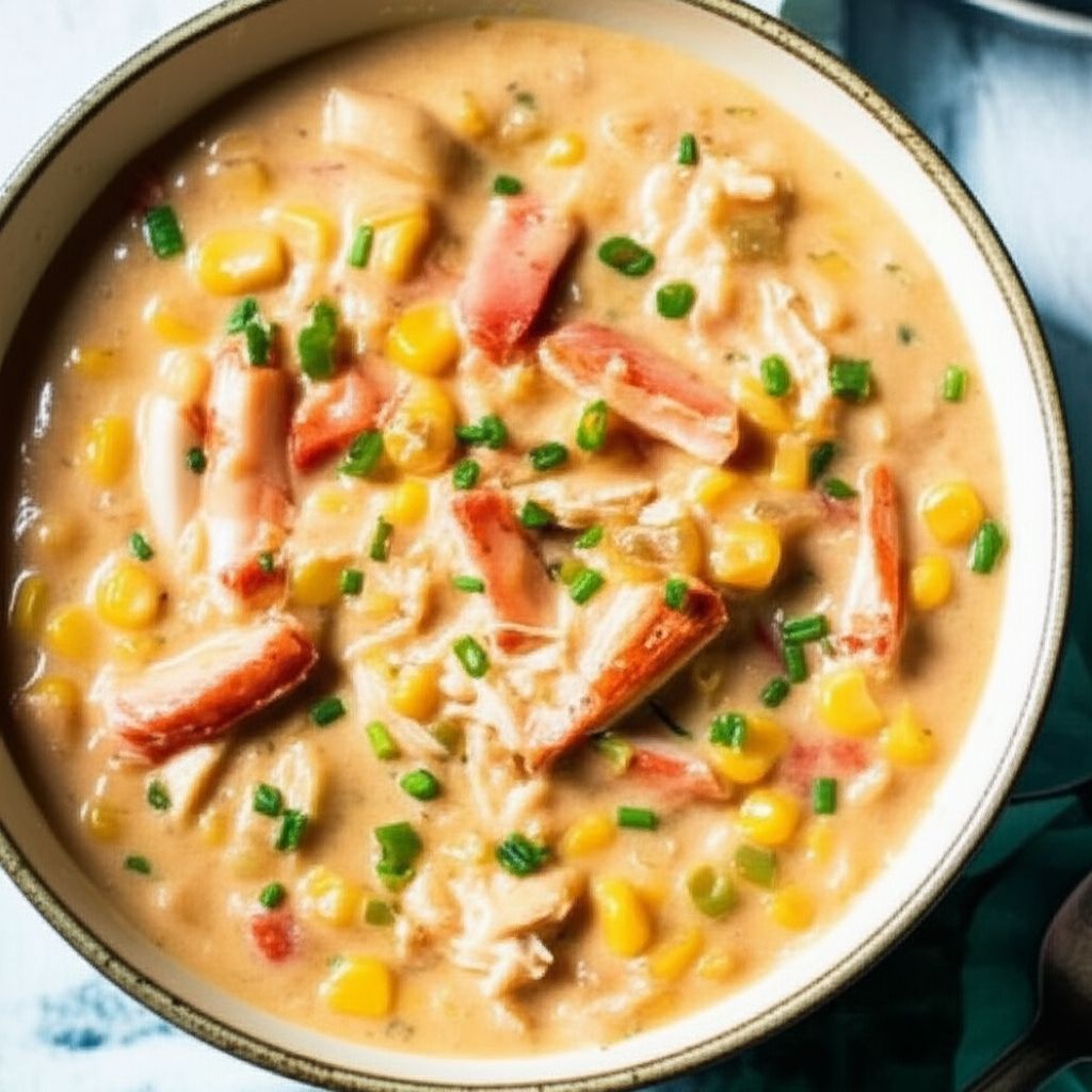 Cajun Corn and Crab Bisque