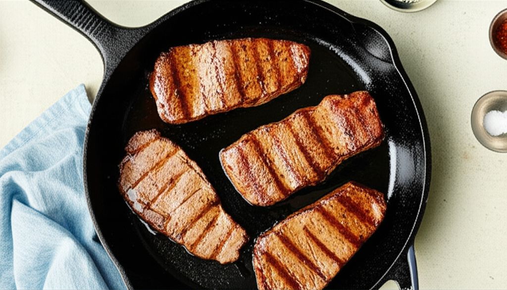 Cast Iron Pan-Seared Steak (Oven-Finished)