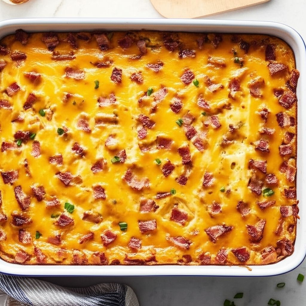 Cheesy Amish Breakfast Casserole