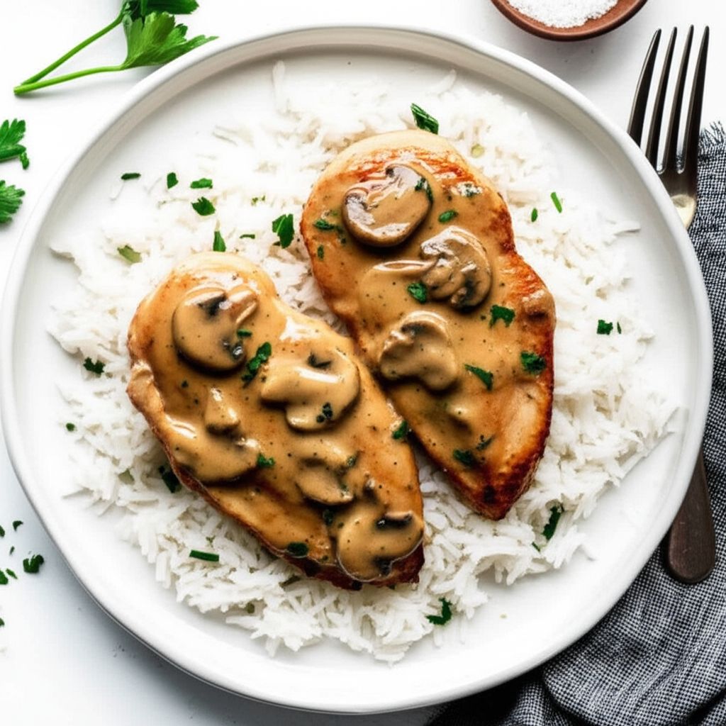Chicken Normandy (Escalope de Poulet a la Normande)