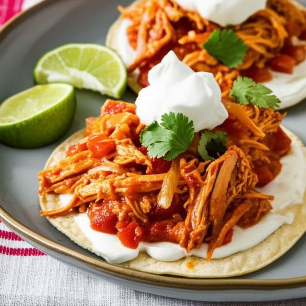 Chicken Tinga Tostados