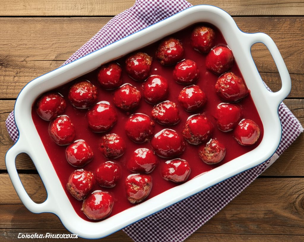 Cranberry Sauce Meatballs