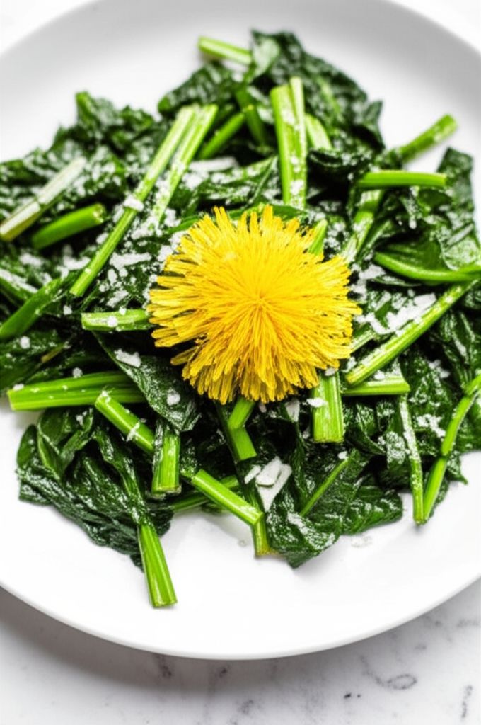 Dandelion Greens with a Kick