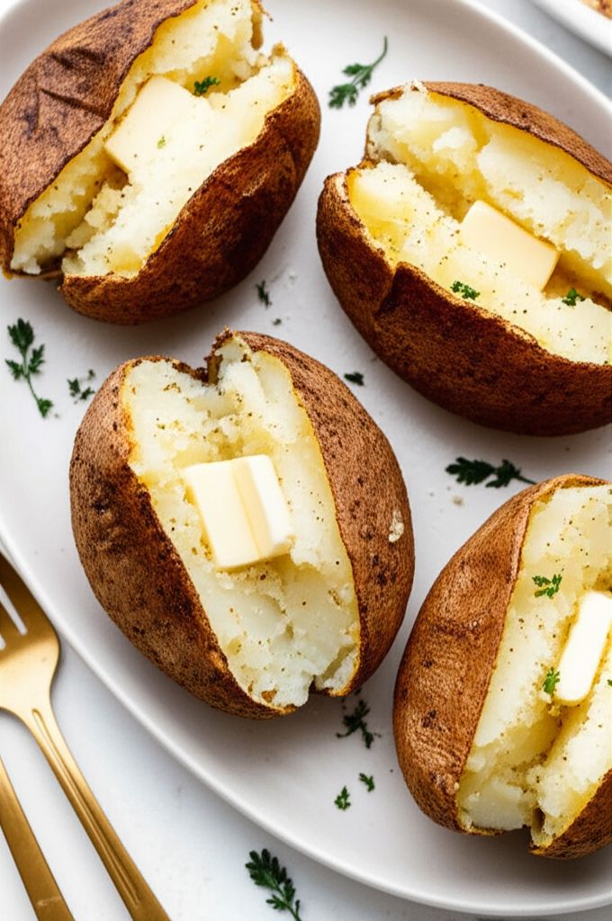 Easy Air Fryer Baked Potatoes