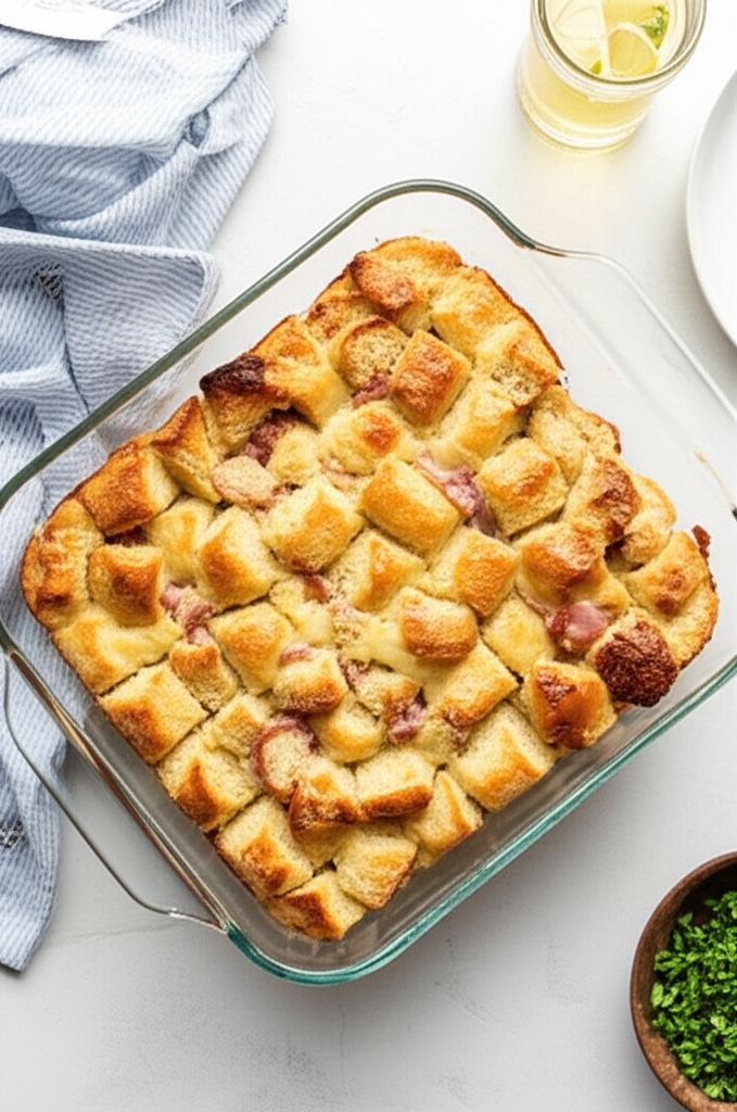 Easy Ham and Cheese Breakfast Casserole