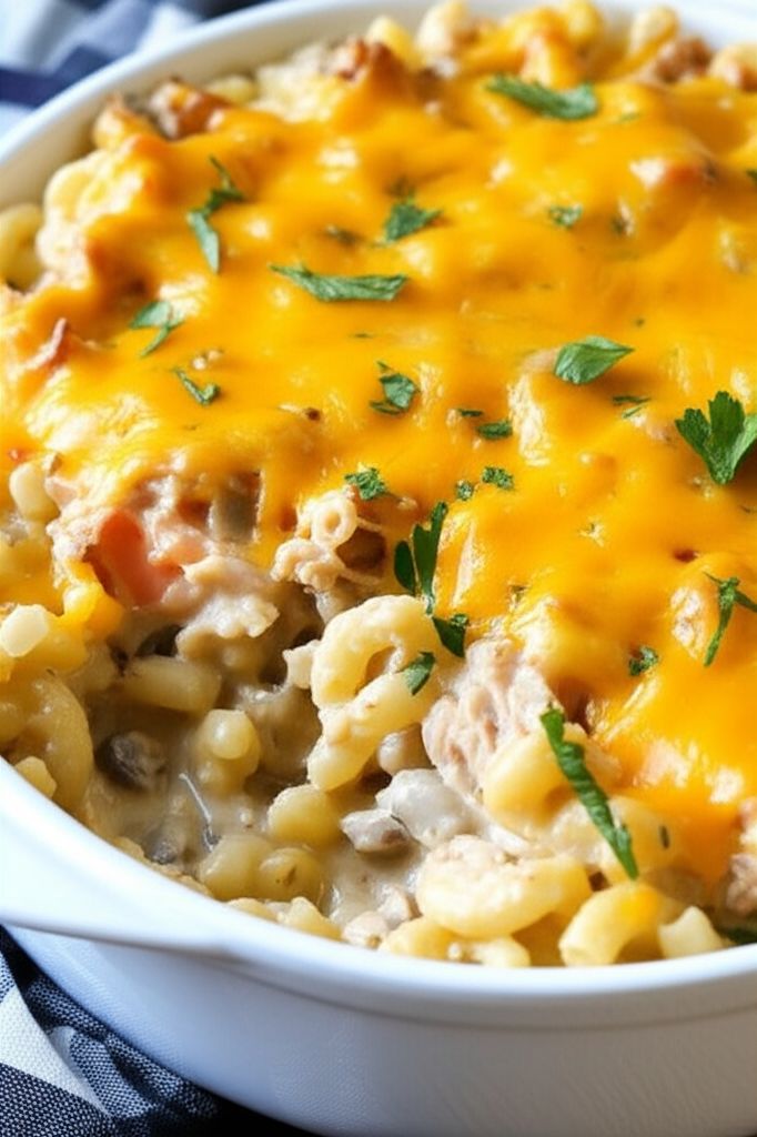 Easy Slow Cooker Tuna Casserole