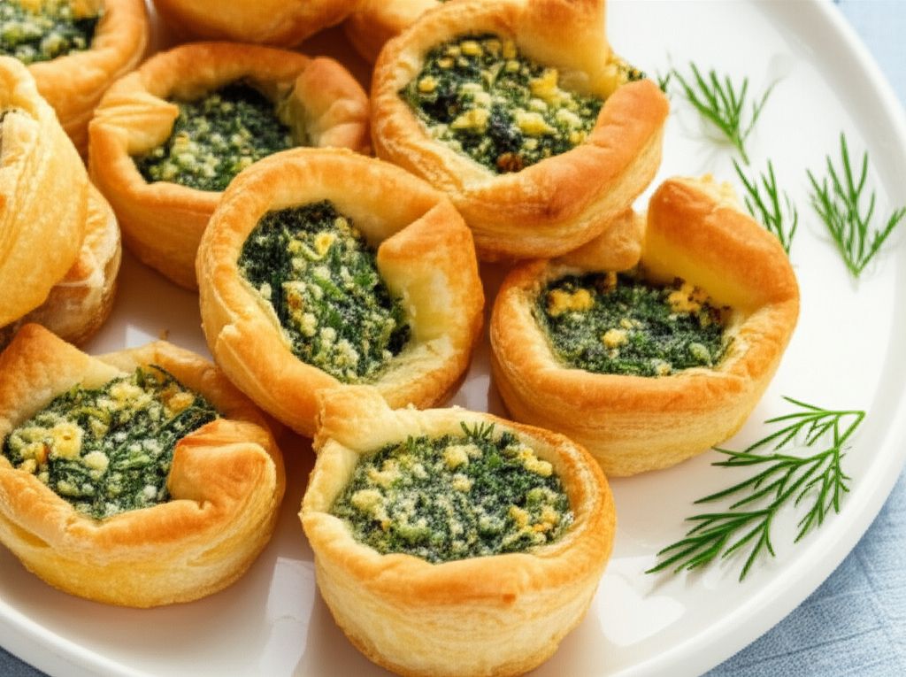Feta-Spinach Puff Pastry Bites