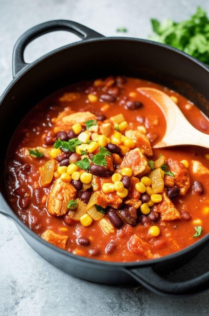 Fifteen Minute Chicken Chili