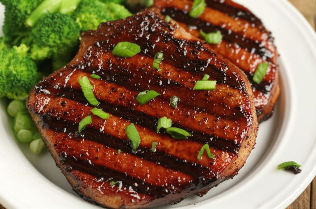 Grilled Brown Sugar Pork Chops