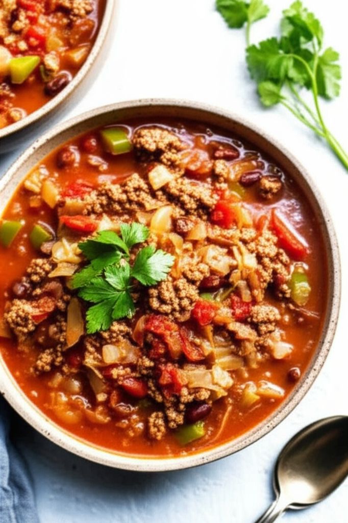 Hamburger Stew with Cabbage