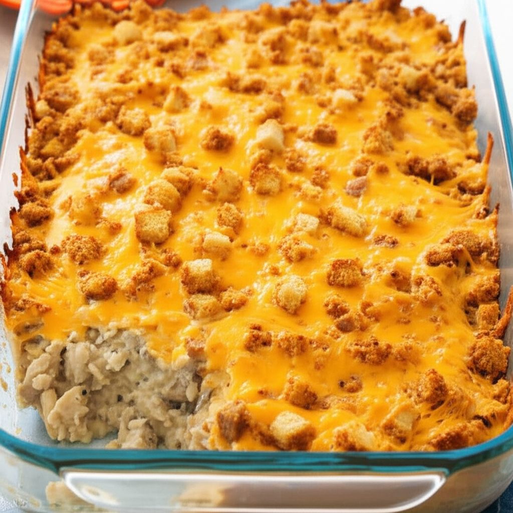 Homey Chicken and Rice Casserole