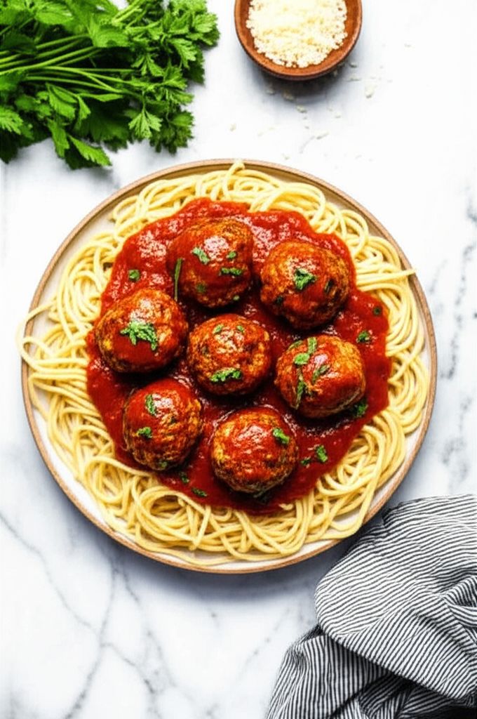 Jenn's Out Of This World Spaghetti and Meatballs