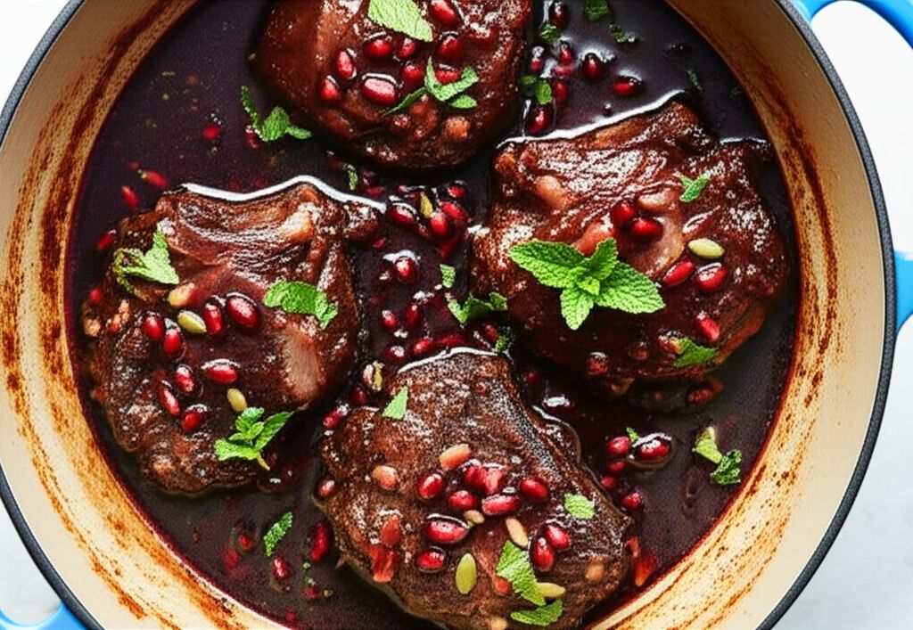Lamb Braised in Pomegranate