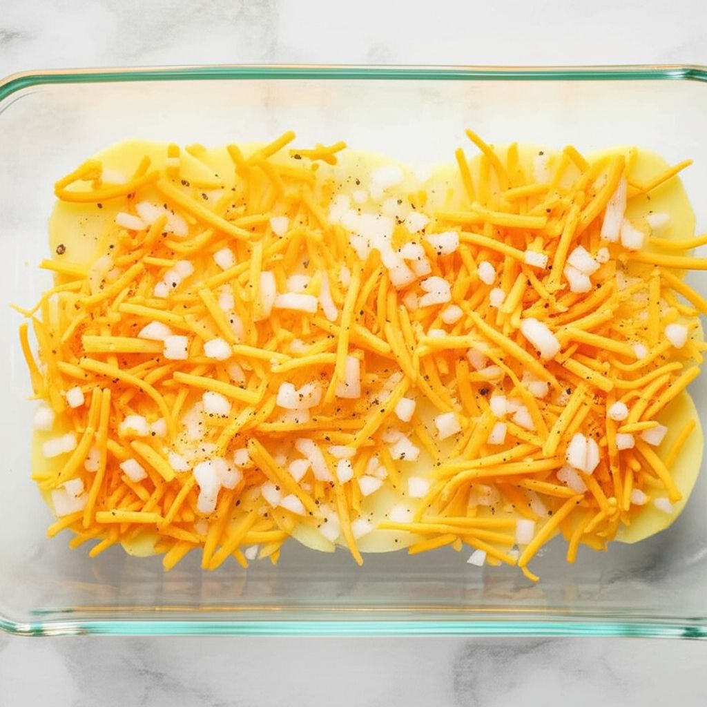 Microwave Cheesy Potatoes