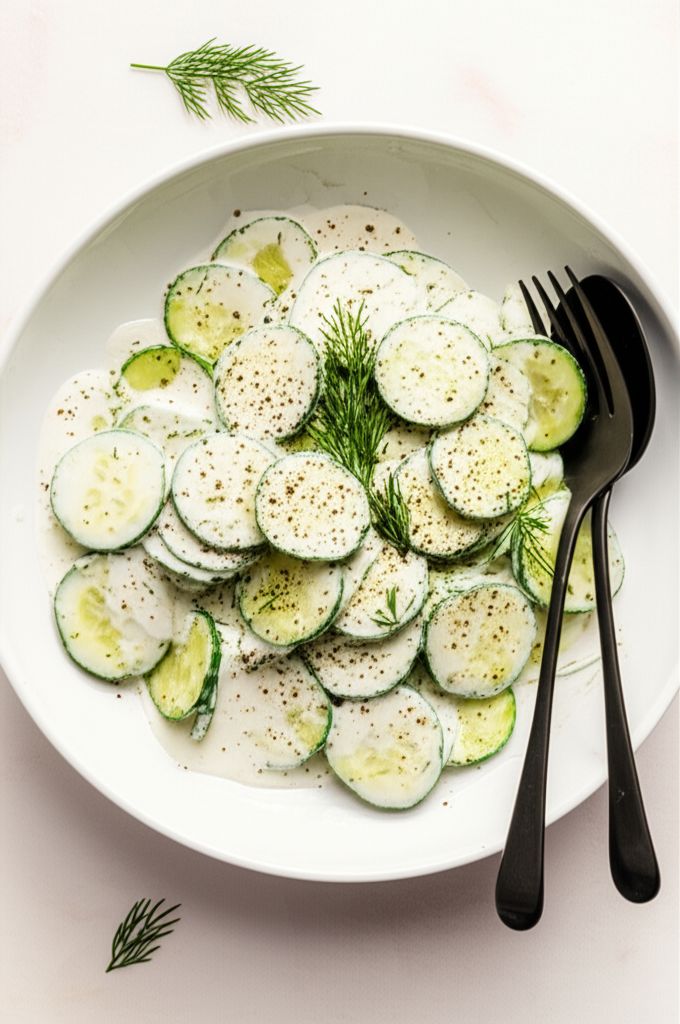 Mizeria (Polish Cucumber Salad)