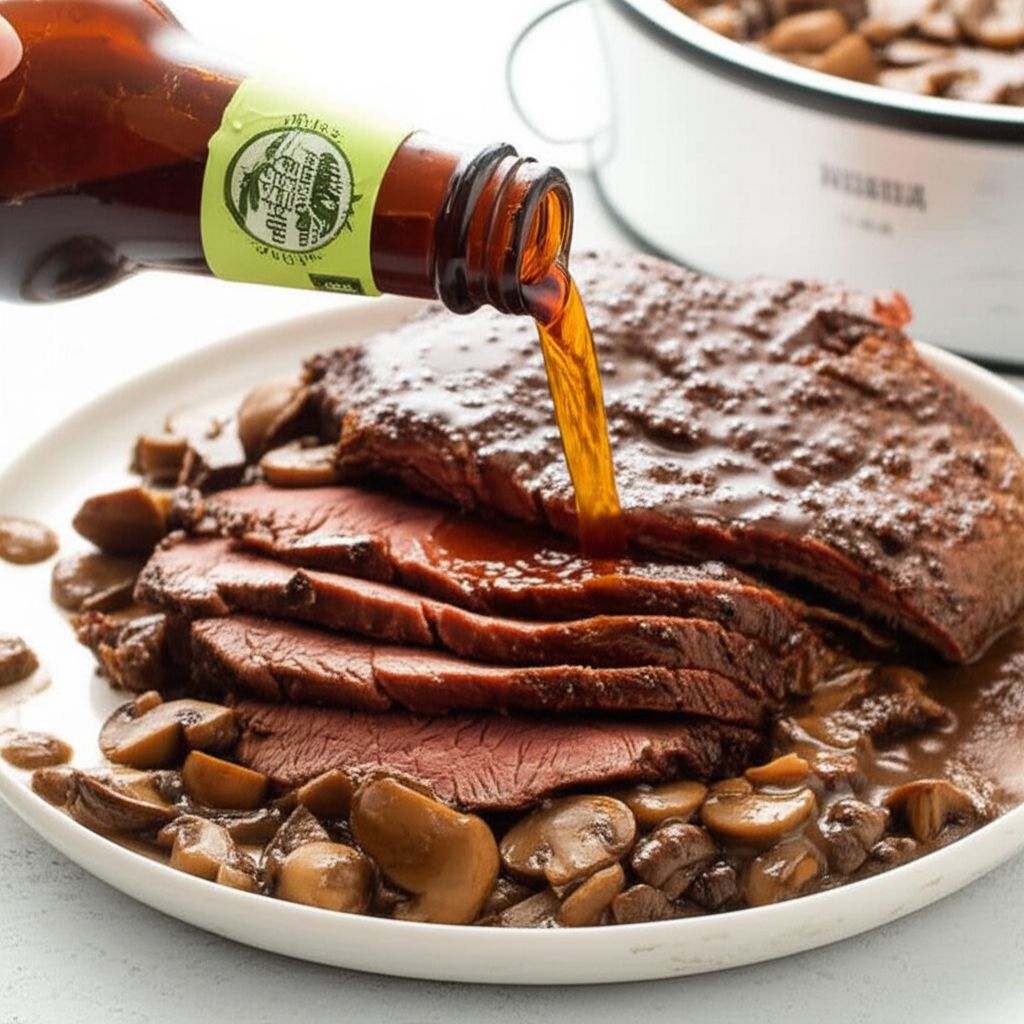 Mushroom Slow Cooker Roast Beef