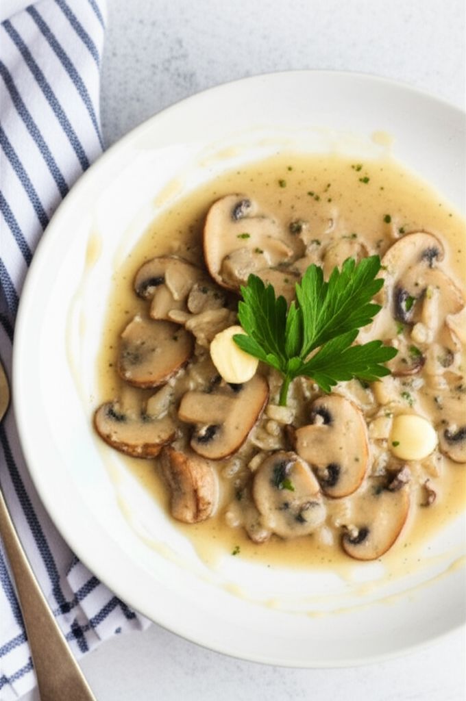 Mushrooms in White Wine Sauce