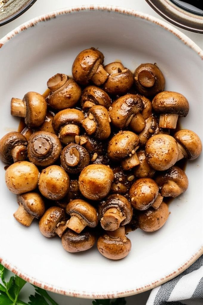 Mushrooms with a Soy Sauce Glaze