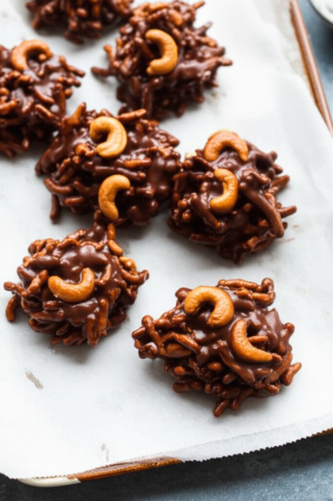 No-Bake Chocolate Chow Mein Cookie Clusters