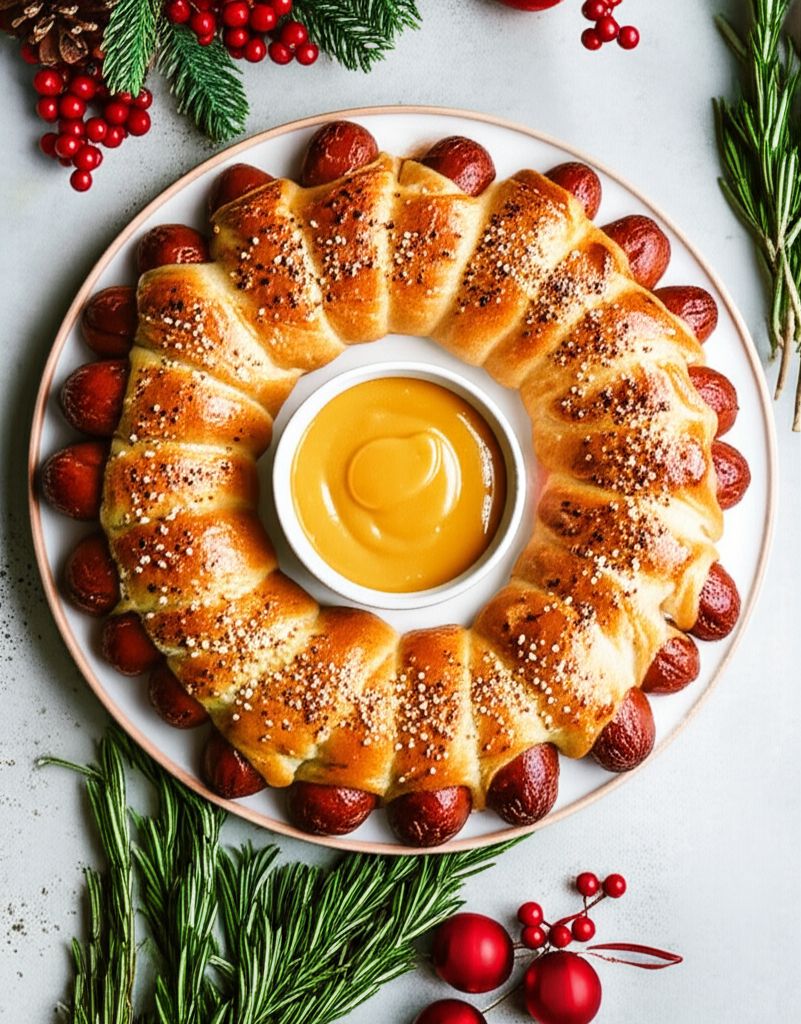 Pigs In A Blanket Wreath