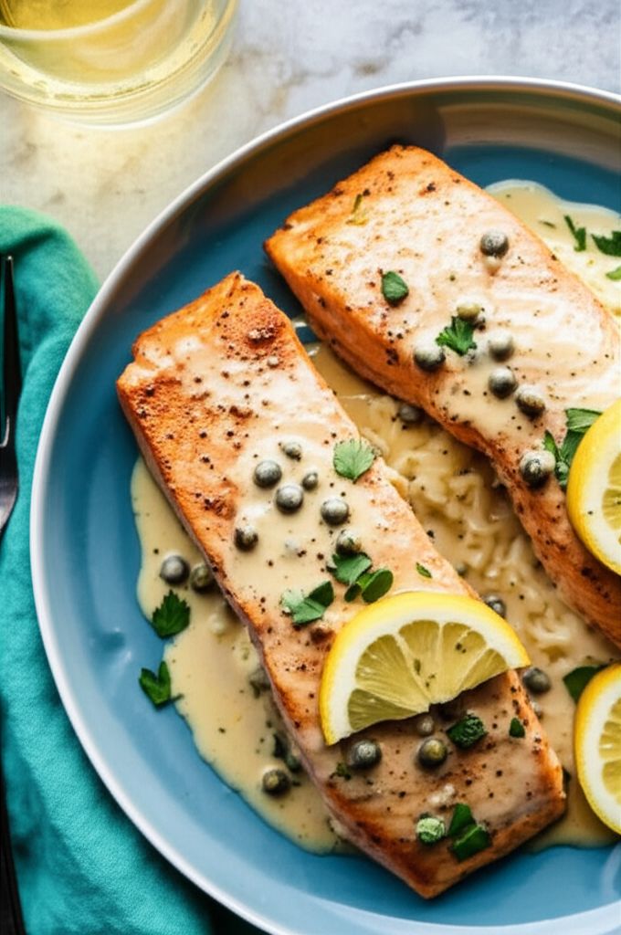Quick Salmon Piccata